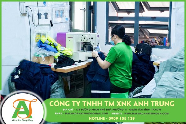 Hình ảnh xưởng may - Công Ty TNHH Thương Mại Xuất Nhập Khẩu Anh Trung